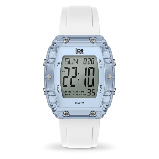 Ice Watch Ice Digit Boliday - White - Clear Blue Weiß Unisex Armbanduhr 024567 - S - Image 1