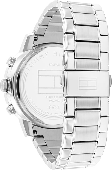 Tommy Hilfiger Troy Herren Silber Uhr 1792106 - Image 2