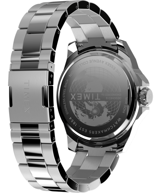 Timex Trend Essex Herren Silber Uhr TW2W92700 - Image 4