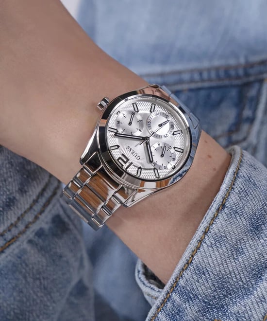 Guess Zoe Damen Silber Uhr GW0760L1 - Image 5
