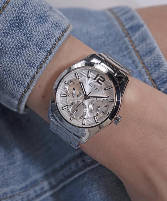Guess Zoe Damen Silber Uhr GW0760L1 - Image 6