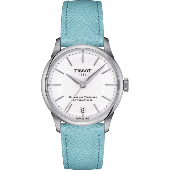 Tissot T-Classique Chemin Des Tourelles Powermatic 80 Damen Blau Uhr T1392071601100 - Image 1