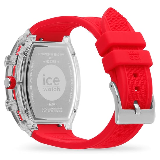 Ice Watch Ice Boliday - Clear Red Skel Rot Unisex Armbanduhr 024288 - M - Image 3