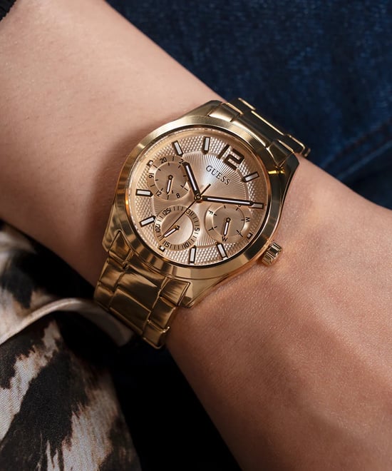 Guess Zoe Damen Gold Uhr GW0760L2 - Image 6