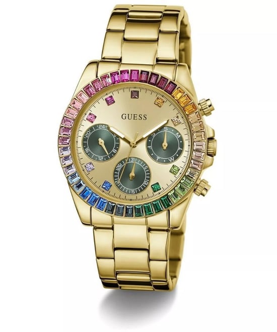 Guess Halo Damen Gold Watch GW0690L4 - Image 4