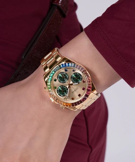 Guess Halo Damen Gold Watch GW0690L4 - Image 5
