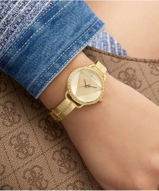 Guess Tri Bellini Damen Goldarmbanduhr GW0914L2 - Image 5