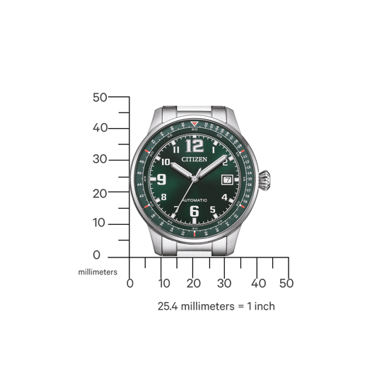 Citizen Urban Military Herren Silber Uhr NJ0190-51X - Image 3