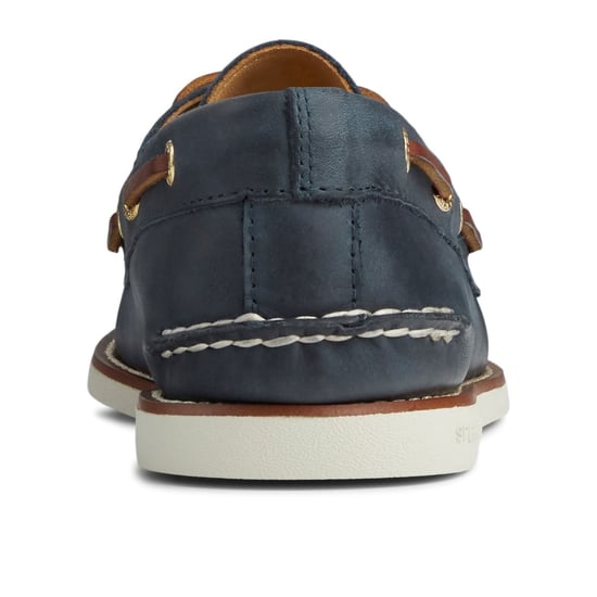 Sperry Authentic Gold Cup Herren Bootsschuhe Aus Leder In Marineblau - Image 2