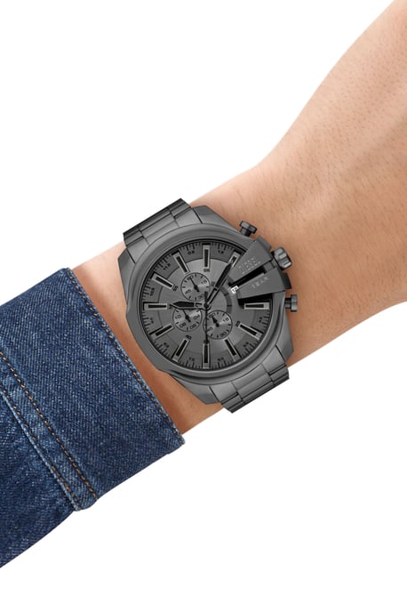 Diesel Mega Chief Slim Herren Uhr Grau DZ4676 - Image 3