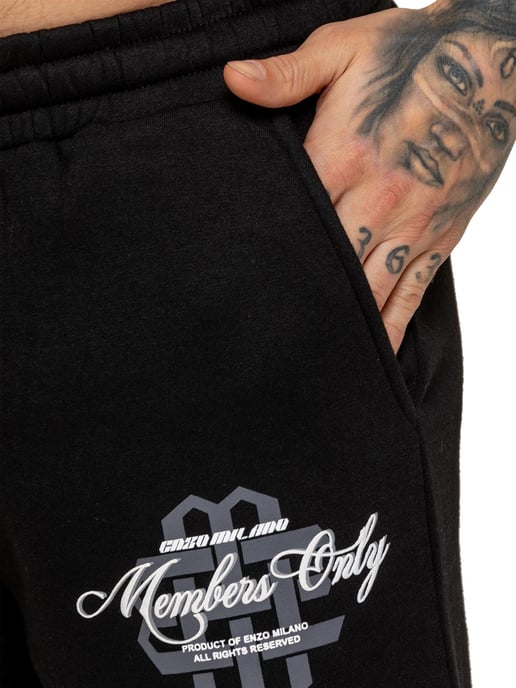 Enzo Milano | Herren bedruckte Fleece-Shorts - Image 3