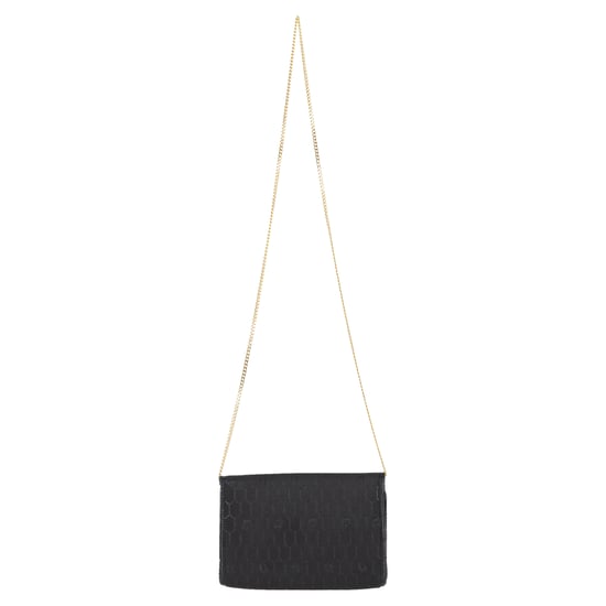 Dior Trotter Chain Schultertasche aus schwarzem Canvas - Image 3