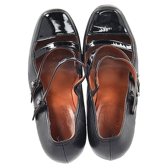 Lanvin 2009 Lanvin Paris Escarpin Riemchenpumps aus schwarzem Leder - Image 3