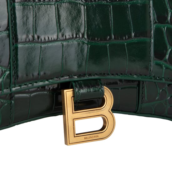 Balenciaga – Hourglass – Geprägte Kroko-Geldbörse mit Kette - Image 5