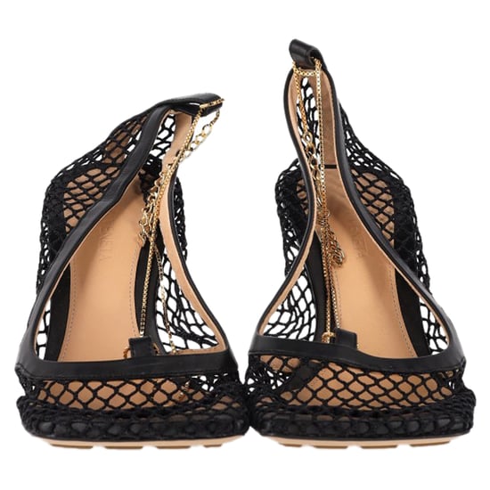 Bottega Veneta Stretch-Pumps aus schwarzem Mesh und Leder - Image 2