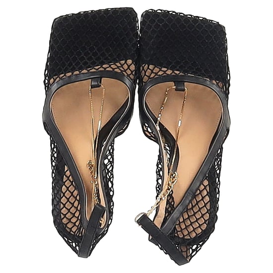 Bottega Veneta Stretch-Pumps aus schwarzem Mesh und Leder - Image 3