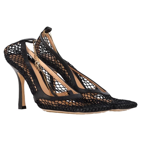 Bottega Veneta Stretch-Pumps aus schwarzem Mesh und Leder - Image 4