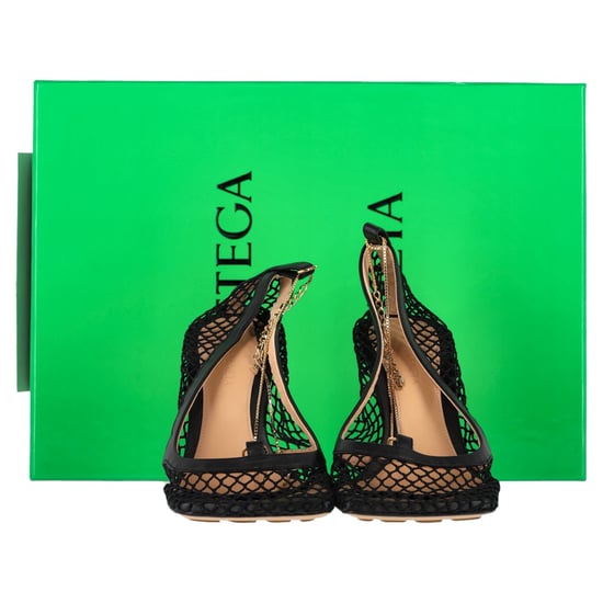 Bottega Veneta Stretch-Pumps aus schwarzem Mesh und Leder - Image 6