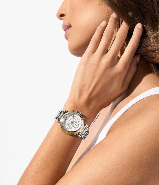 Michael Kors Maren Damen Silberne Uhr MK7495 - Image 3