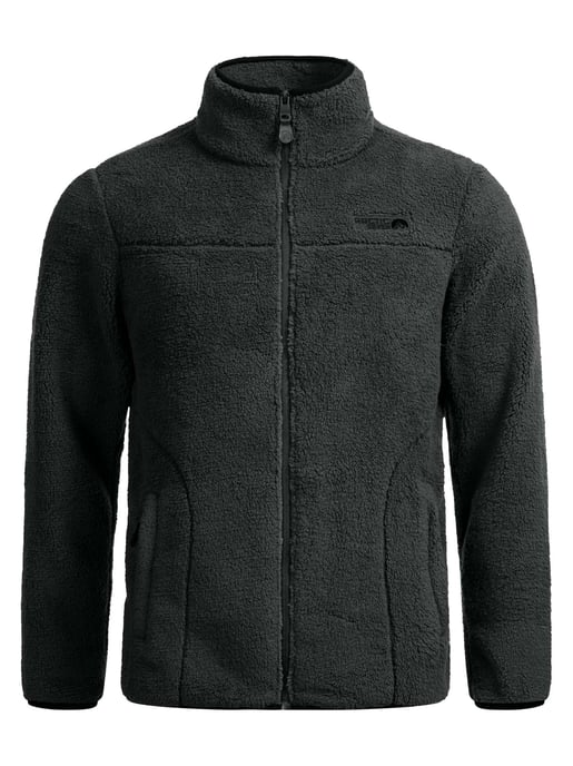 Arctic Seven Herren Sherpa Fleecejacke – Warme Outdoorjacke mit Zipper – Anthrazit - Image 2