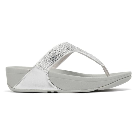 FitFlop Lulu Crystal Mix Damen Silber Sandalen - Image 5