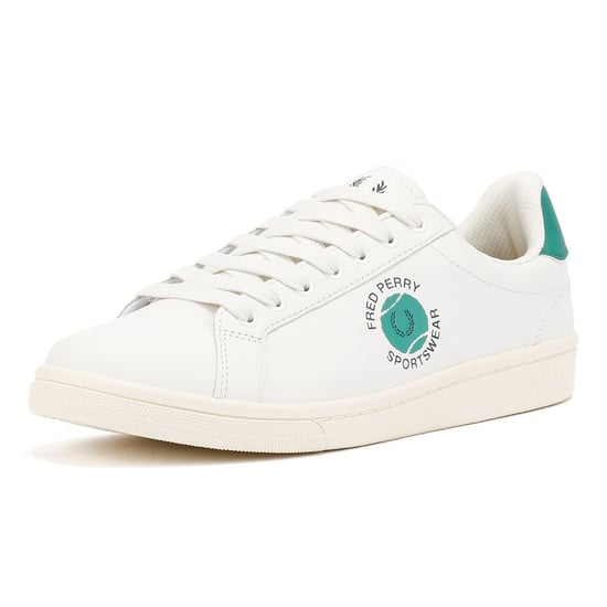 Fred Perry Tennis Cupsole Leder Herren Weiße Sneakers - Image 3