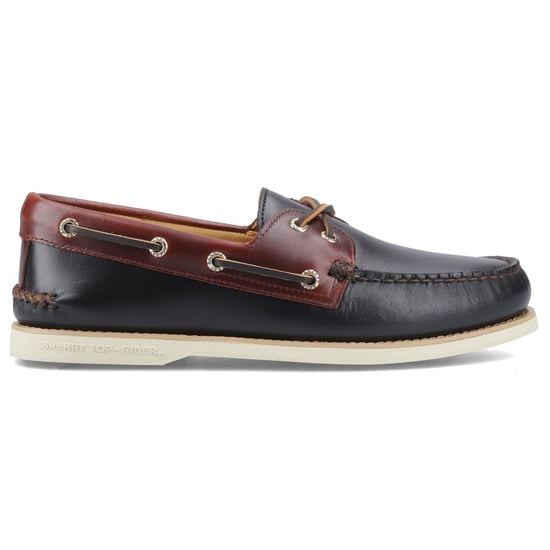 Sperry Authentic Gold Cup Herren Bootsschuhe Aus Schwarzem/Braunem Leder - Image 5