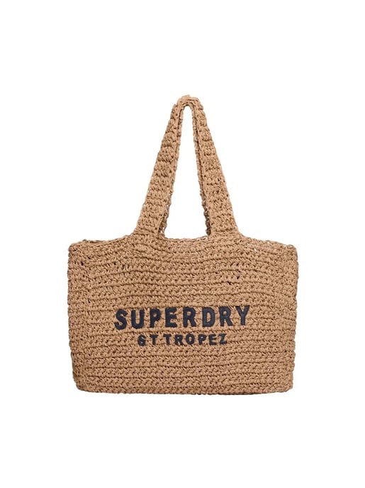 Superdry Damen-Tragetaschen Raffia City - Image 1
