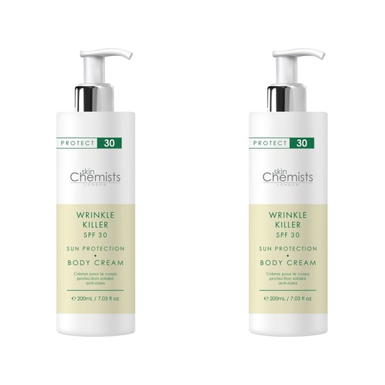 skinChemists Faltenkiller Sonnenschutzkörpercreme SPF 30 200ml x 2 Duo-Pack - Image 1