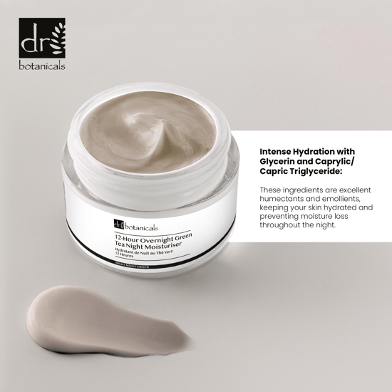 Dr Botanicals 12-Stunden Übernacht Grüntee Nachtfeuchtigkeitspflege 50 ml x 2 Duo-Pack - Image 4