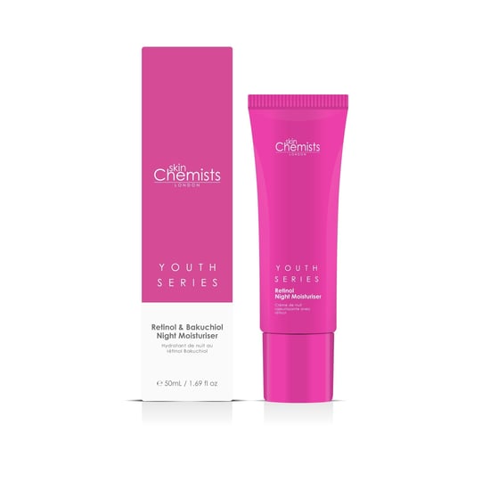 skinChemists Jugendserie Retinol & Bakuchiol Nachtfeuchtigkeitspflege 50ml x 2 Duo-Pack - Image 3