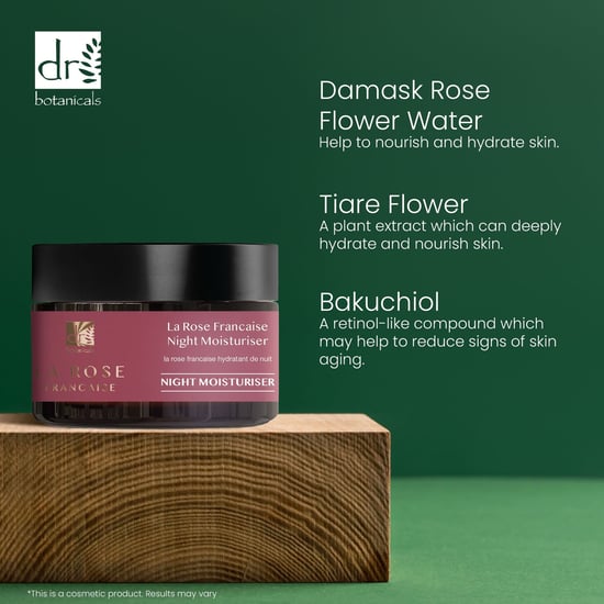 Dr Botanicals La Rose Française Nachtfeuchtigkeitscreme 50 ml x 2 Duo-Pack - Image 6