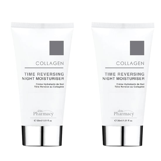 skinPharmacy Kollagen Zeit Rückwärts Nachtfeuchtigkeitscreme 30ml x 2 Duo-Pack - Image 1