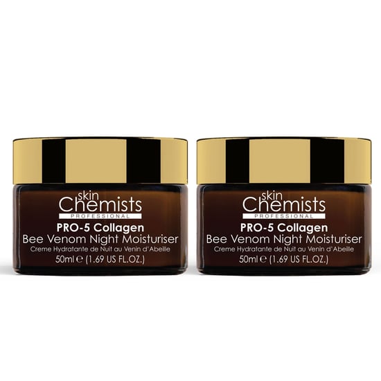 skinChemists Pro-5 Kollagen Bienengift Nachtfeuchtigkeitsspender 50 ml x 2 Doppelpack - Image 1