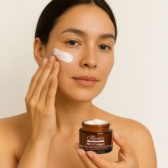 skinChemists Pro-5 Kollagen Bienengift Nachtfeuchtigkeitsspender 50 ml x 2 Doppelpack - Image 4