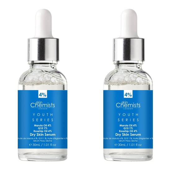 skinChemists Jugendserie Trockenhaut-Serum Marulaöl 4%, Q10 1%, Hagebuttenöl 4% 30ml x 2 Duo-Pack - Image 1