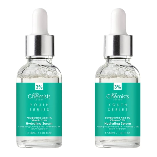 skinChemists Youth Series Hydrating Serum Polyglutaminsäure 1%, Vitamin C 3% 30ml x 2 Duo Pack - Image 1