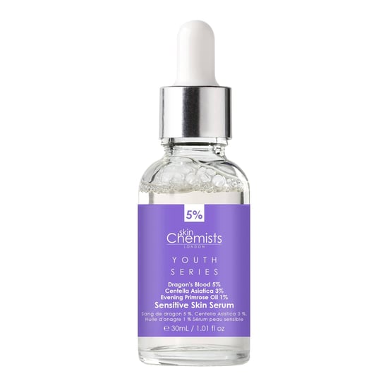skinChemists Jugendserie Serum für empfindliche Haut Drachenblut 5%, Centella Asiatica 3%, Nachtkerzenöl 1% 30ml x 2 Duo-Pack - Image 2
