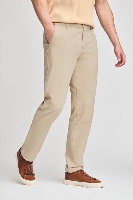 Chinohose Vanya beige mit gesticktem Polo Club-Logo - Image 2