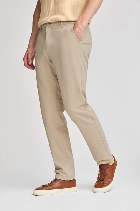 Chinohose Vanya beige mit gesticktem Polo Club-Logo - Image 3