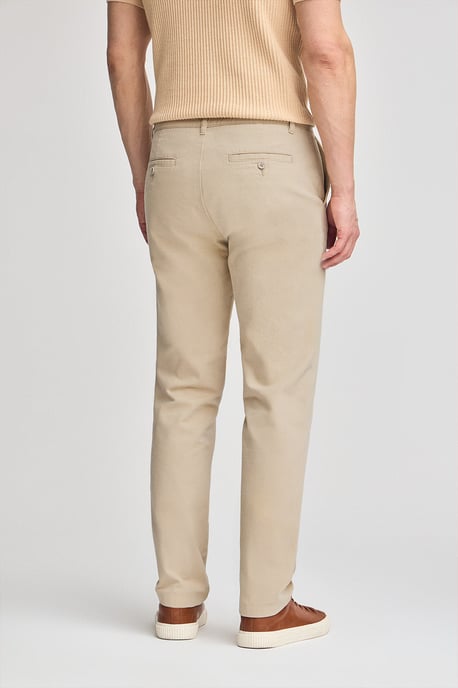 Chinohose Vanya beige mit gesticktem Polo Club-Logo - Image 4