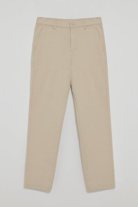Chinohose Vanya beige mit gesticktem Polo Club-Logo - Image 5