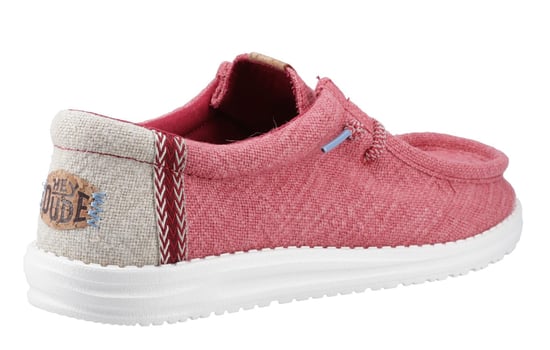 Hey Dude Wally Jute Herren-Schuhe - Rot - Image 3