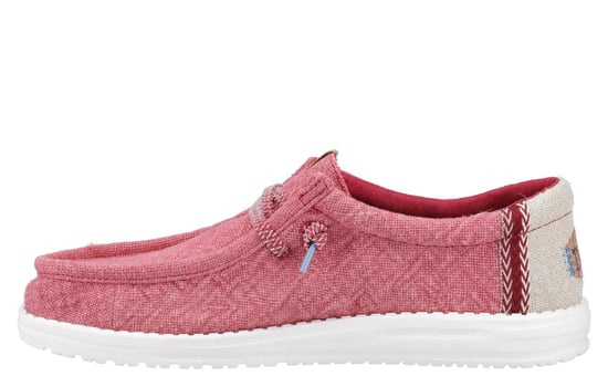 Hey Dude Wally Jute Herren-Schuhe - Rot - Image 5