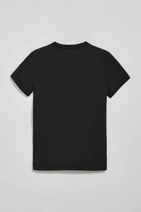 Pack mit zwei kurzärmligen T-Shirts schwarz und weiß mit Rigby Go Stickerei - Image 5