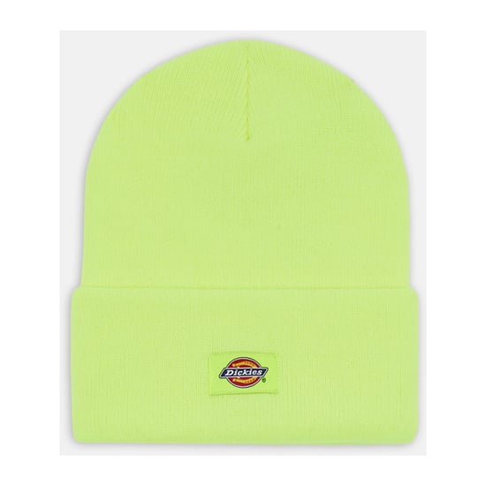 Dickies Acryl Beanie Mütze für Unisex-Erwachsene in Gelb mit Umschlag - Image 1