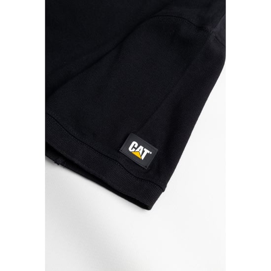 Caterpillar Essentials Baumwoll-Polohemd für Herren in Schwarz - Image 4