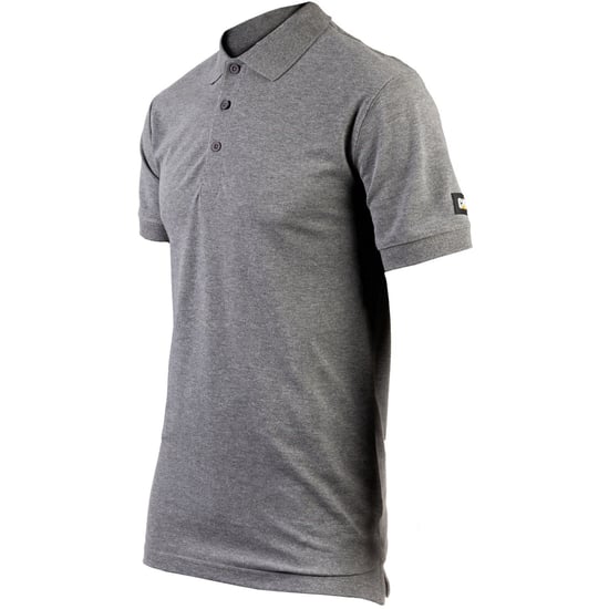 Caterpillar Essentials Baumwoll Herren Polo-Shirt in Grau - Image 2