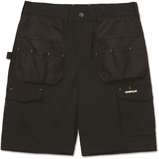 Caterpillar Nexus Holster Stretch Baumwolle Herren Schwarze Arbeitsshorts - Image 1