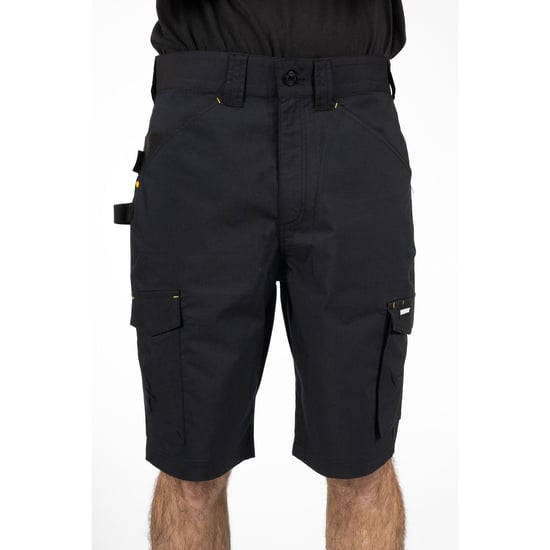 Caterpillar Nexus Stretch Baumwoll-Arbeitsshorts für Herren in Schwarz - Image 1